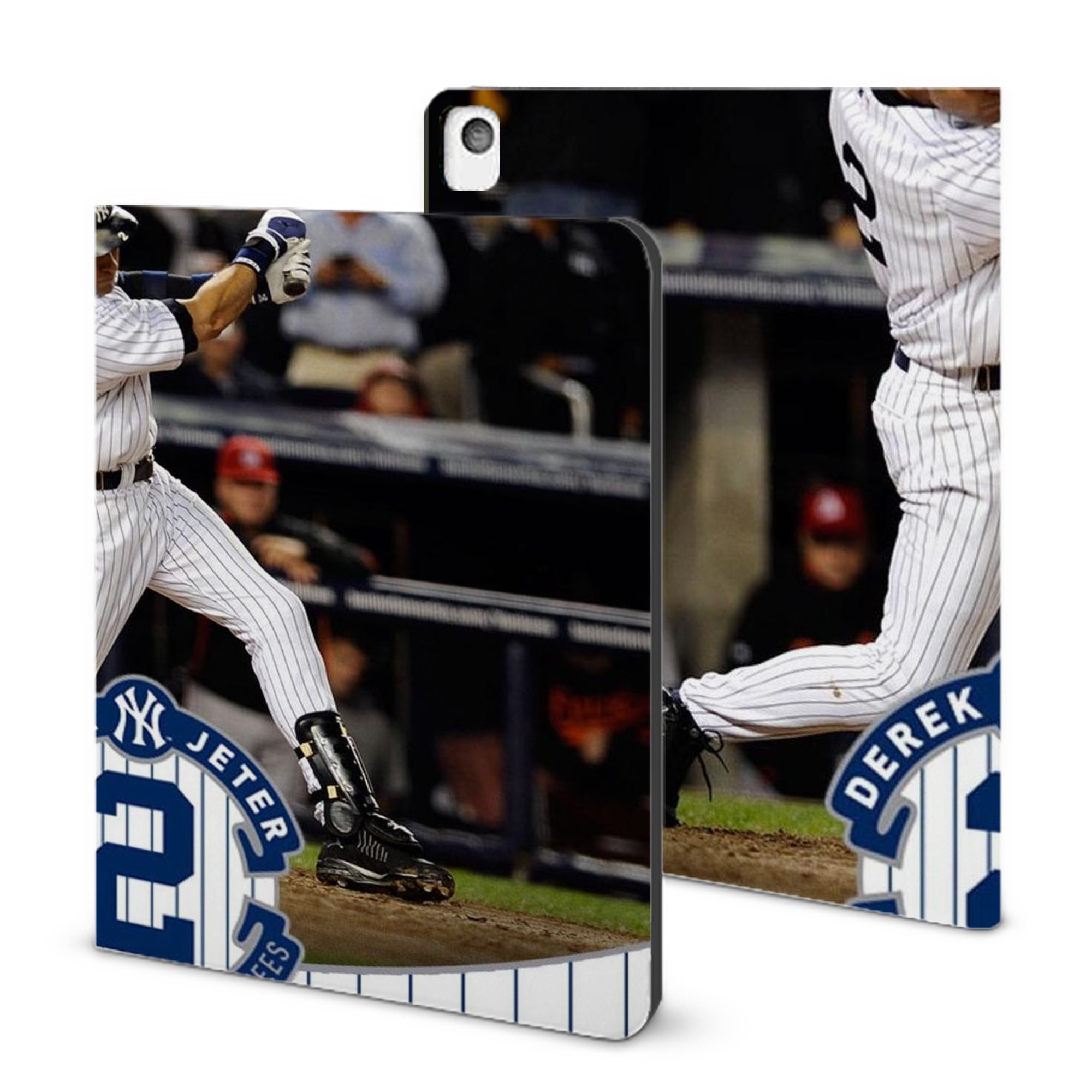 Derek Jeter 88 IPad Book-Style Case With Pencil Slot – Slim PU & TPU Cover – Full Protection, Precise Fit, Water & Scratch Resistant